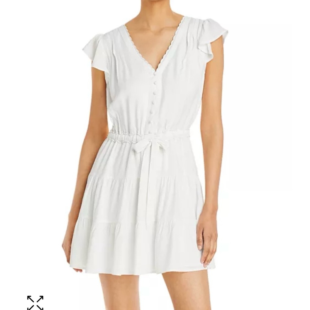 PAIGE Rosalee White Mini Dress XS